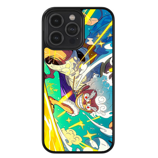Luffy's Nika Radiance Glossy Metal TPU Case