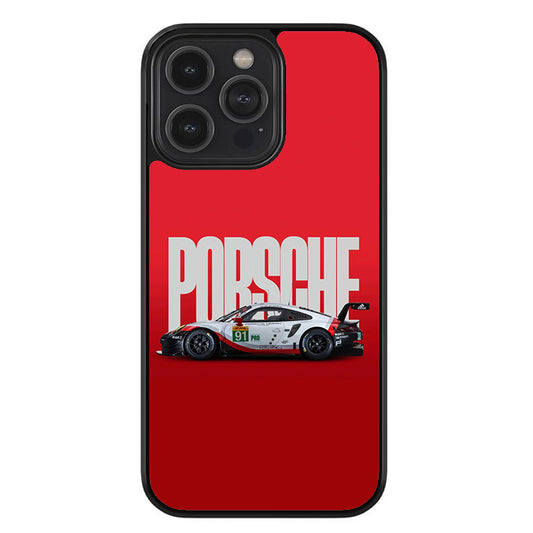 Porsche Racing Redline Glossy Metal TPU Case
