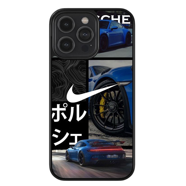 Porsche Blue GT3 RS Glossy Metal TPU Case