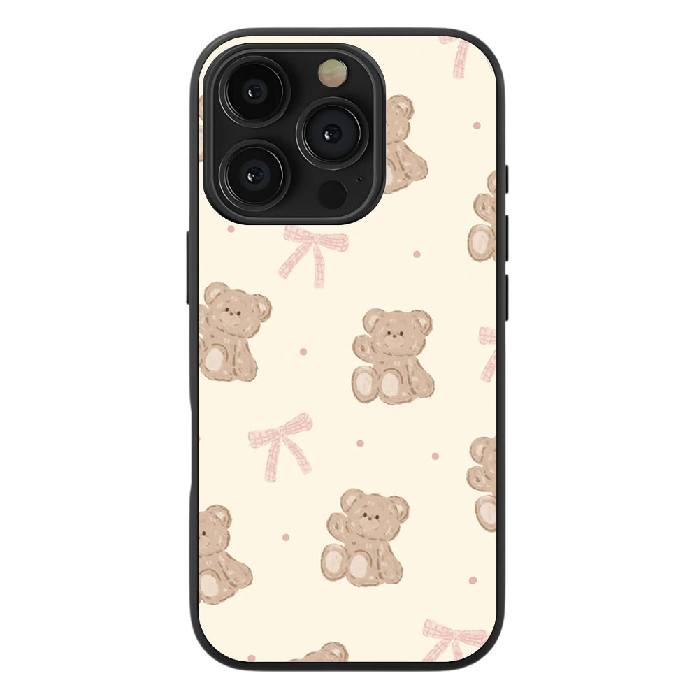 Baby Pink Gingham Premium Tempered Glass Case