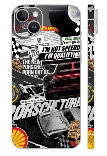 Porsche Automotive Magazine Style Mobile Skin