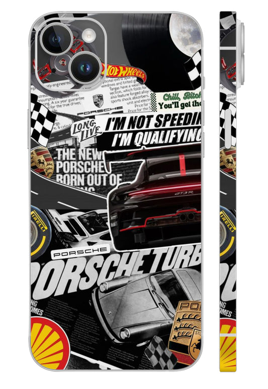Porsche Automotive Magazine Style Mobile Skin
