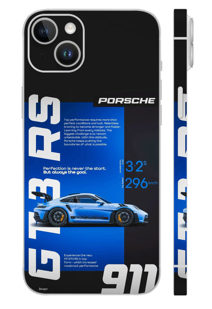 Porsche GT3 RS Blue Mobile Skin