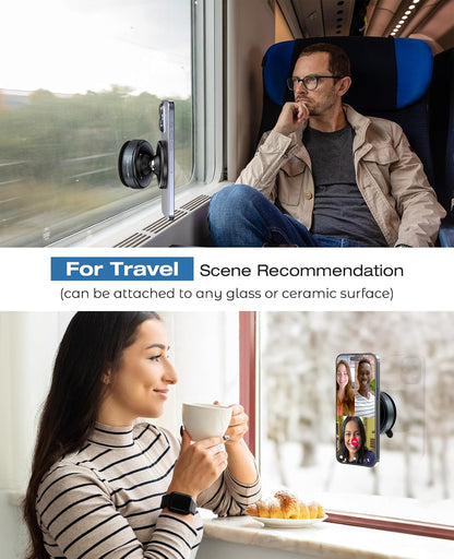 Famuzz india Vacuum Magnetic Suction Cup Phone Mount with 360 Degree Rotation