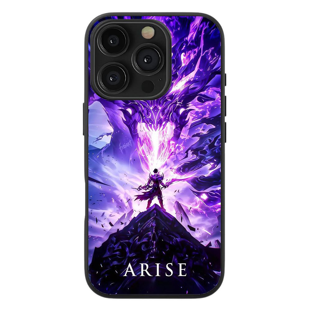 Solo Leveling "Arise" Premium Tempered Glass Case