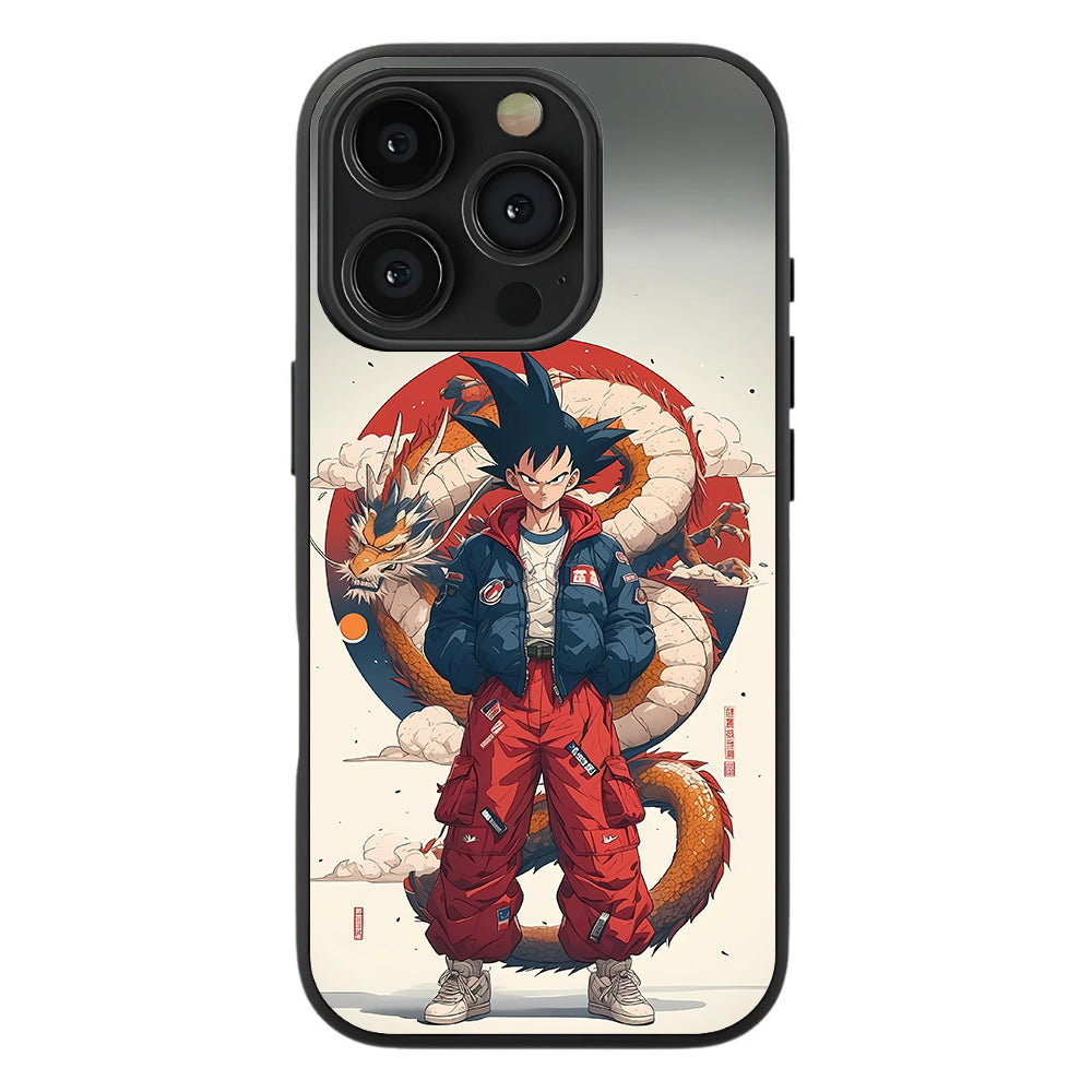 Goku & Shenron Streetwear Premium Tempered Glass Case