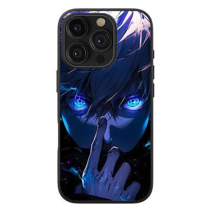 Gojo Satoru "Limitless Eyes" Premium Tempered Glass Case