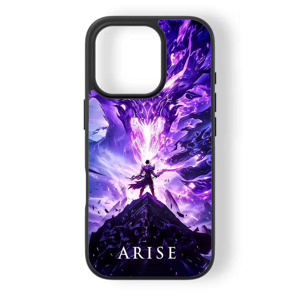 Solo Leveling "Arise" Premium Tempered Glass Case