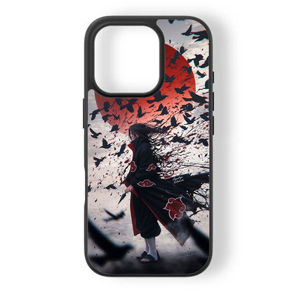 Itachi Uchiha "Crimson Moon" Premium Tempered Glass Case
