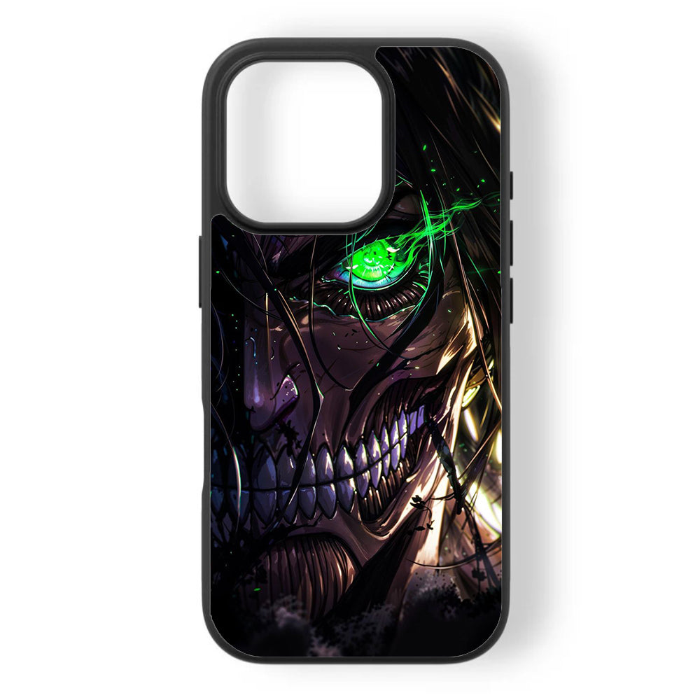 Eren Yeager Founding Titan Premium Tempered Glass Case
