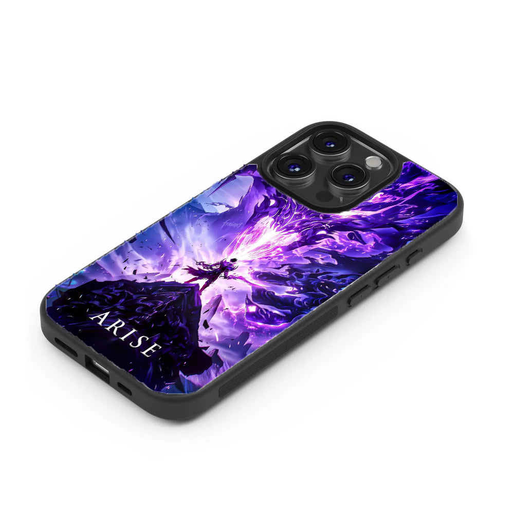 Solo Leveling "Arise" Premium Tempered Glass Case