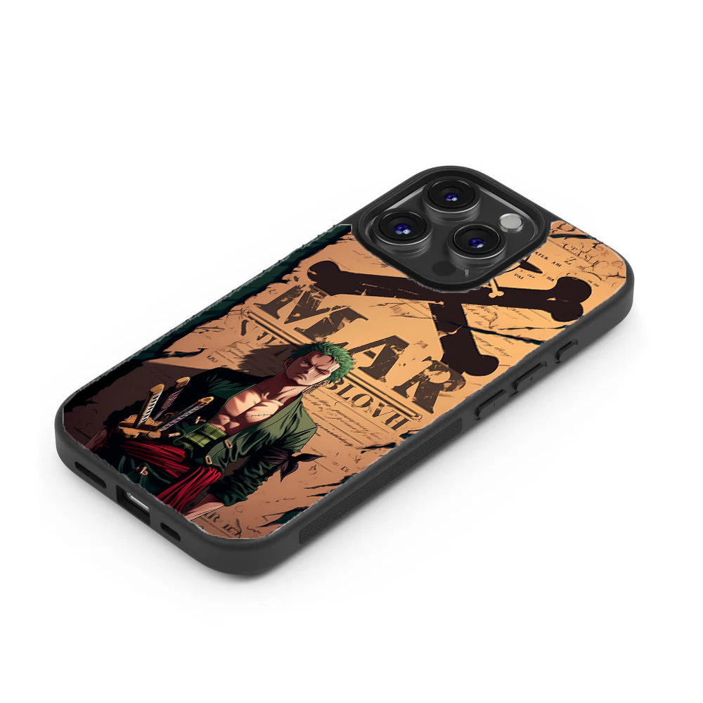 Roronoa Zoro Bounty Premium Tempered Glass Case