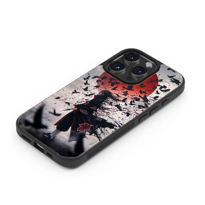 Itachi Uchiha "Crimson Moon" Premium Tempered Glass Case