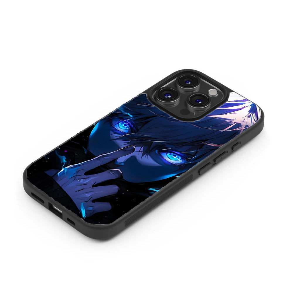 Gojo Satoru "Limitless Eyes" Premium Tempered Glass Case