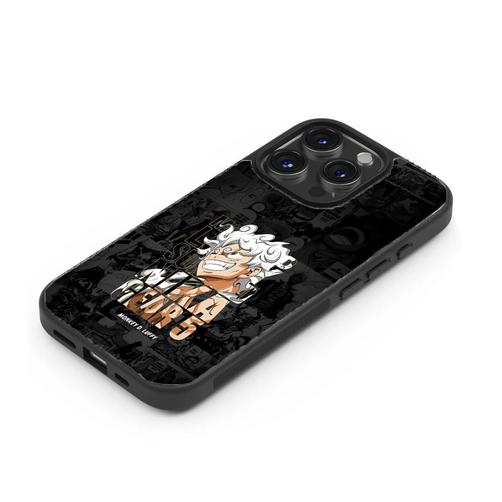 Monkey D. Luffy Gear 5 Comic Style Glass Case