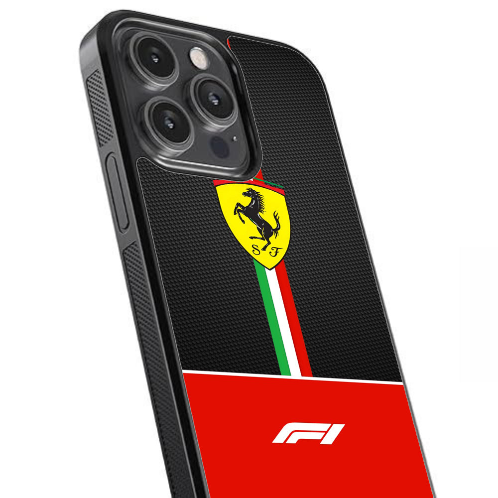 Ferrari F1 Glossy Metal TPU Case