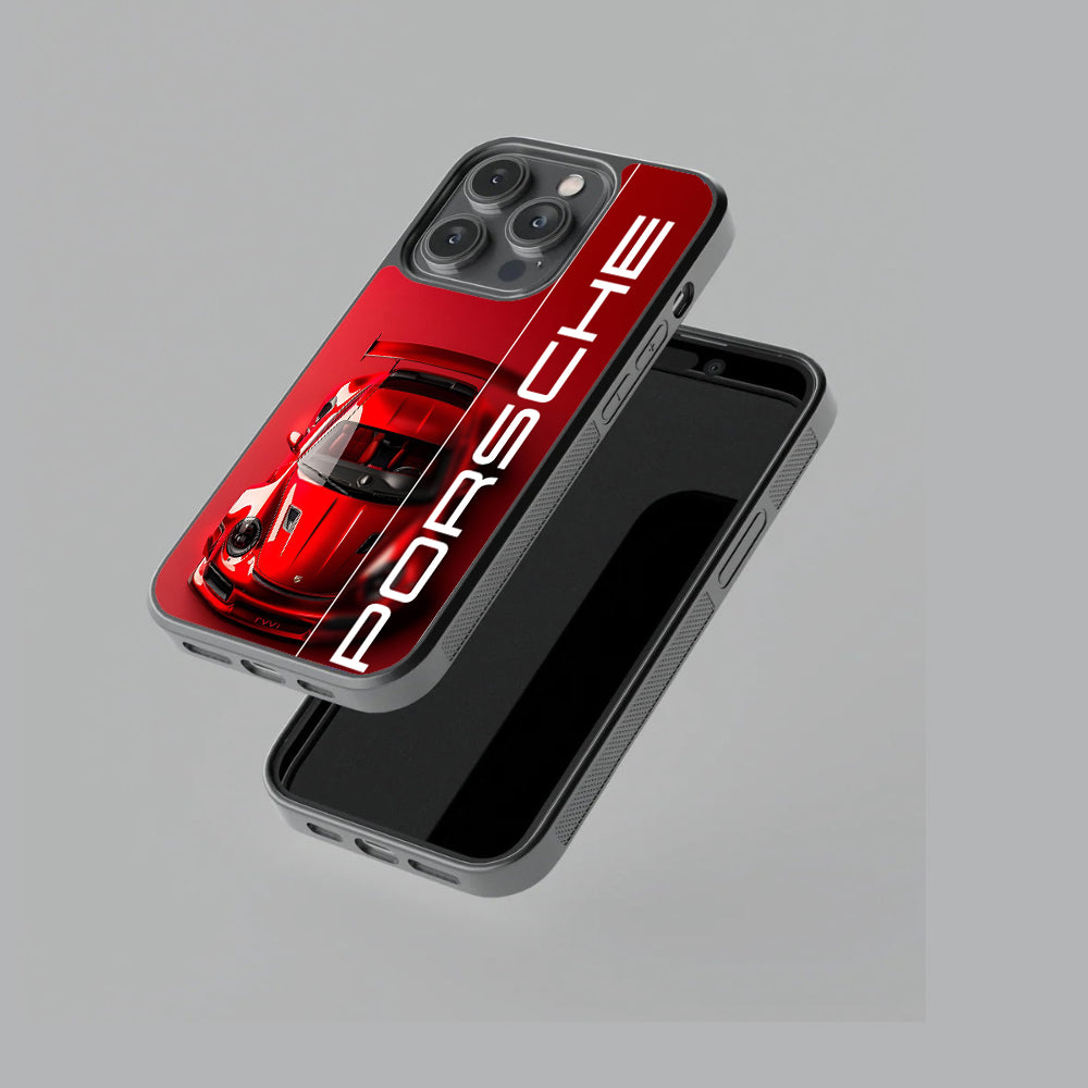 The Rosso Corsa Glossy Metal TPU Case